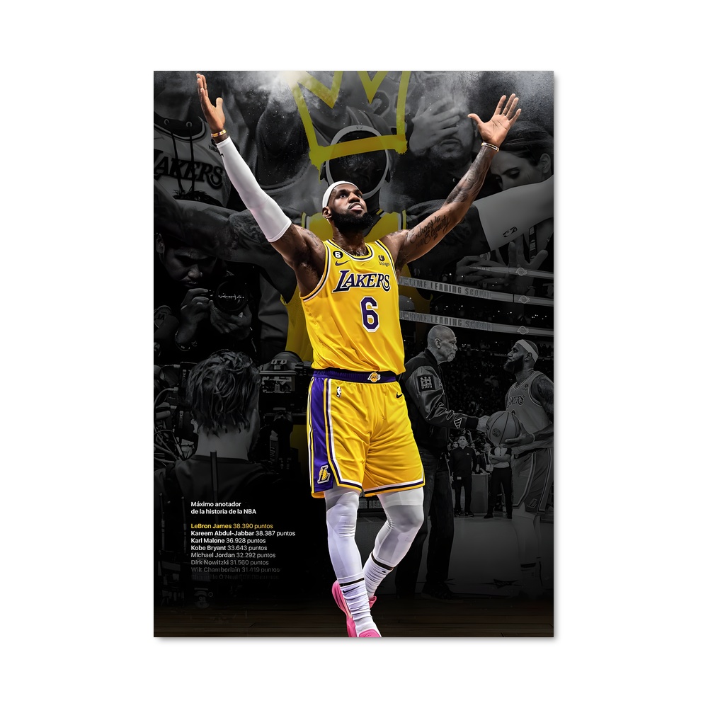 Poster Lebron James Basket Design iconique
